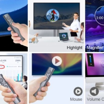 Bút trình chiếu NORWii kĩ thuật số N95S PRO LASER đỏ đầu nhận tích hợp thẻ nhớ 256MB dành cho màn hình LED và màn chiếu , hàng chính hãng