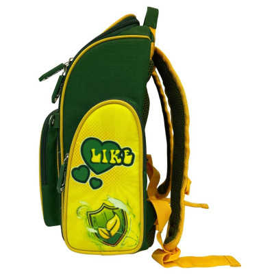 Ba Lô Học Sinh Chống Gù Smart Kids - Wood Super Team - Xanh Lá - B-010