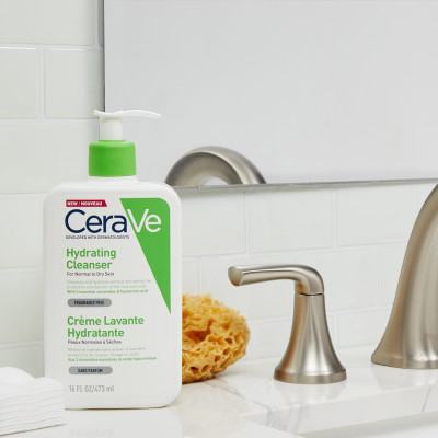 Sữa Rửa Mặt Giúp Làm Sạch Và Cấp Ẩm Dành Cho Da Thường Và Da Khô Cerave Hydrating Cleanser 473ml
