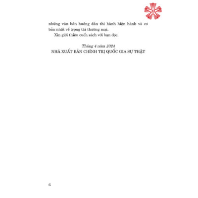 Các quy định pháp luật hướng dẫn Luật Trọng tài thương mại (bản in 2024)