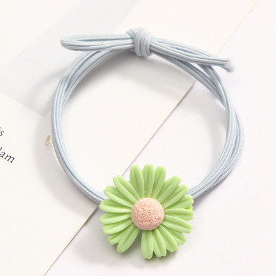 Sét 5 dây buộc tóc hoa cúc khuyết nhiều mầu ngẫu nhiên HD127