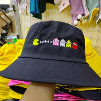 Nón bucket kaki in chữ cực "trất"