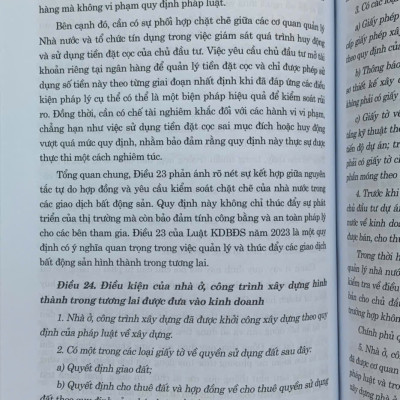 Tổng luận và bình giải Luật Kinh doanh Bất động sản năm 2023 (sửa đổi, bổ sung năm 2024)