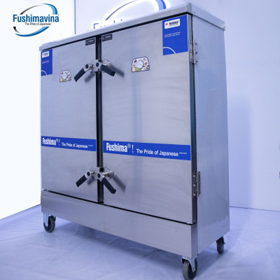 [CỬA HÀNG CHÍNH HÃNG] Tủ Nấu Cơm Dùng Gas Và Điện 24 Khay