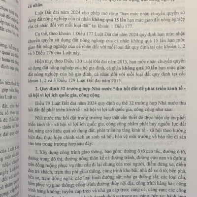 Luật đất đai năm 2024 và án lệ giải quyết vụ án, vụ việc về đất đai trong thực tiễn xét xử