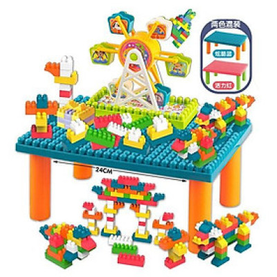 Bộ đồ chơi bàn lắp ghép Lego xếp hình đu quay cho bé