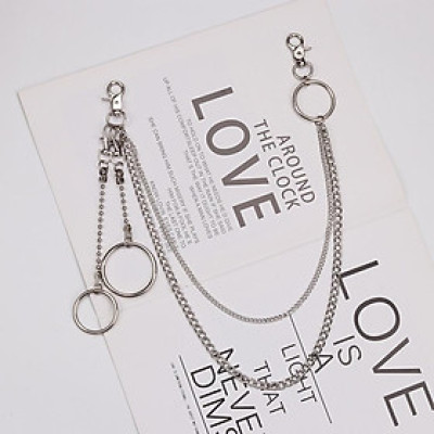 Dây xích đeo quần bằng kim loại phong cách HIP HOP