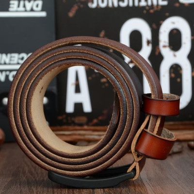 Thắt Lưng Da Bò Chính hãng COWATHER XF010 Nâu Vàng