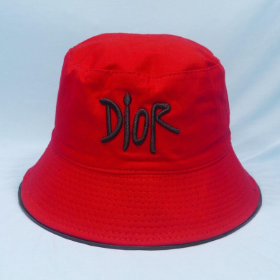 Mũ bucket thêu chữ D nón tai bèo vành nhỏ nón bucket đội được 2 mặt thời trang