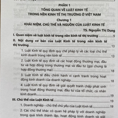 Luật Kinh Tế ( Sách Chuyên Khảo) 