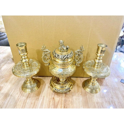 ĐỈNH TAM SỰ 28 CM NẶNG 3.2 KG CHẤT LIỆU BẰNG ĐỒNG