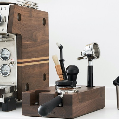 Giá đỡ tamper bằng gỗ tự nhiên pha cà phê máy espresso CAFE DE KONA