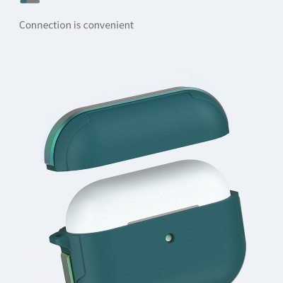 BAO ARIPODS CASE WIWU CALFSKIN GENUINE LEATHER, CHẤT LIỆU DA THẬT KẾT HỢP KHUNG NHỰA CAO CẤP- Hàng Chính Hãng