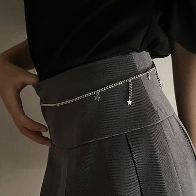 Belt xích thắt lưng sợi mảnh tua rua ngôi sao ấn tượng siêu tôn dáng dễ phối đồ