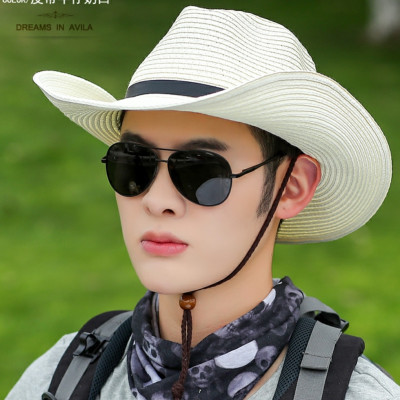 Nón cao bồi nam Mũ cao bồi nữ đi biển rộng vành chống nắng UV  thoáng mát gấp gọn Panama thời trang Korea dona22032001