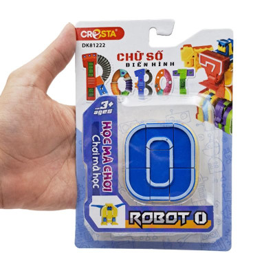 Đồ Chơi Lắp Ráp Biến Hình Robot Chữ Số 0 - Cresta DK81222