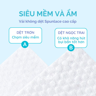 Khăn giấy ướt Hoppi không cồn không mùi giành cho bé