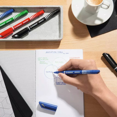 Bộ 8 Bút kim STABILO SENSOR F 0.3mm (SENF-C8)