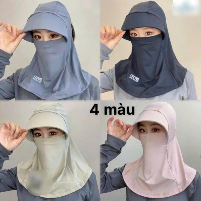 Mũ Trùm Đầu Vải Lụa Băng Lạnh Chống Nắng Thoáng Mát – Phù Hợp Mọi Hoạt Động Ngoài Trời Phù Hợp Cả Nam Và Nữ
