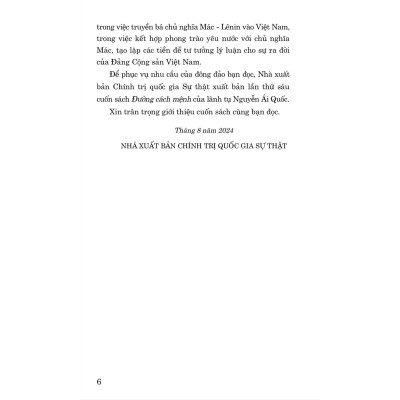 Sách - Đường Cách Mệnh - NXB Chính Trị Quốc Gia