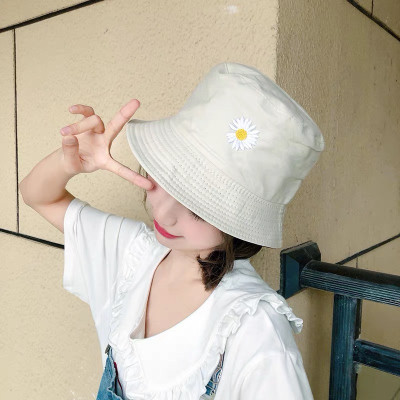Mũ vành tròn, Mũ Bucket hoa cúc, Nón cụp vành thời trang phong cách cute xinh xắn MD07