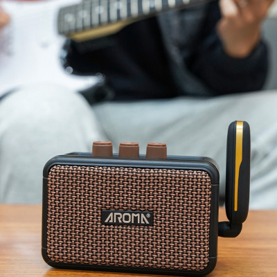 Loa Đàn Guitar Acoustic Aroma AG -04 I Loa Ampli Guitar Điện Mini Aroma AG-04