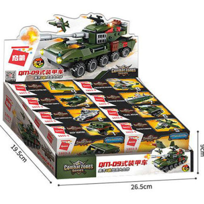 Đồ chơi lắp ghép XE Tank 8 trong 1 với hơn 313 chi tiết Bằng nhựa ABS an toàn