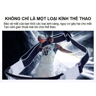 Kính Bảo Vệ Chơi Thể Thao, Chống Sương Mù Cao Cấp - Có Thể Lắp Mắt Kính Cận - Hãng miDoctor - Màu Navy