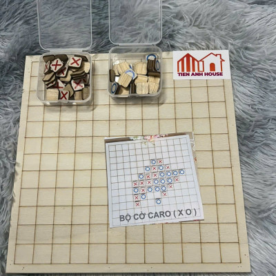 Bộ cờ caro gỗ đồ chơi trí tuệ tập trung phát triển tư duy logic nhạy bén cho bé