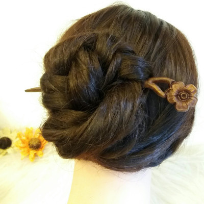 TRÂM CÀI TÓC GỖ HOA MAI ( 1 HOA )