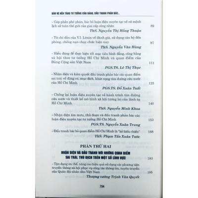 Sách - Bảo Vệ Nền Tảng Tư Tưởng Của Đảng, Đấu Tranh Phản Bác Các Quan Điểm Sai Trái, Thù Địch Trong Tình Hình Mới - NXB Chính Trị Quốc Gia