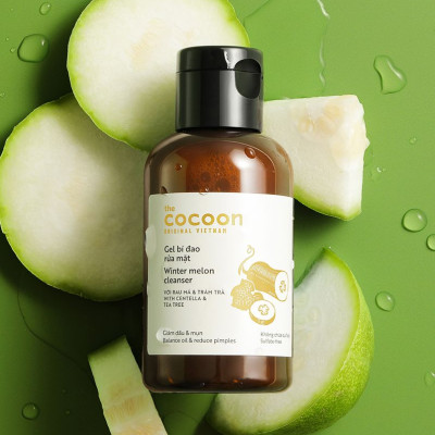 Combo Gel rửa mặt bí đao cocoon 140ml + Toner bí đao cocoon 140ml