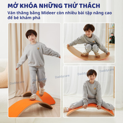 Ván thăng bằng, ván cong bập bênh Mideer Wobble Balance Board, đồ chơi cho bé 2,3,4,5,6 tuỏi