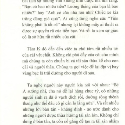Dưỡng Tâm Giàu Có - Dưỡng Thân Nghèo Khó