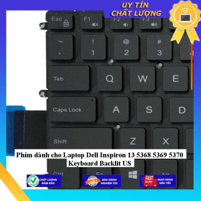 Phím dùng cho Laptop Dell Inspiron 13 5368 5369 5370 Keyboard Backlit US - Hàng Nhập Khẩu New Seal