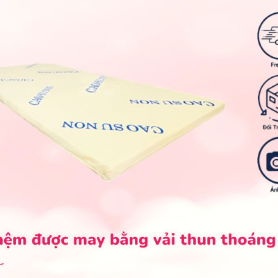 Nệm Cao Su Non Diamond Gold Dày 3cm Đủ Size Tặng Kèm Drap Nệm