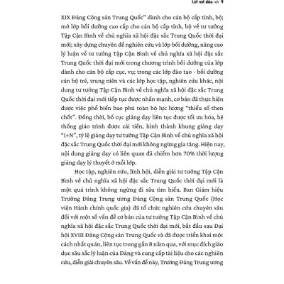 Một số vấn đề cơ bản của tư tưởng Tập Cẩn Bình về chủ nghĩa xã hội đắc sắc Trung Quốc thời đại mới