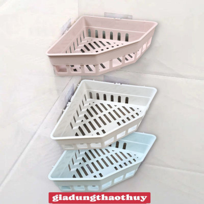 ( HÀNG CAO CẤP ) KỆ GÓC PHÒNG TẮM KỆ GÓC NHÀ BẾP DÁN TƯỜNG KHÔNG CẦN KHOAN VÍT TIỆN LỢI
