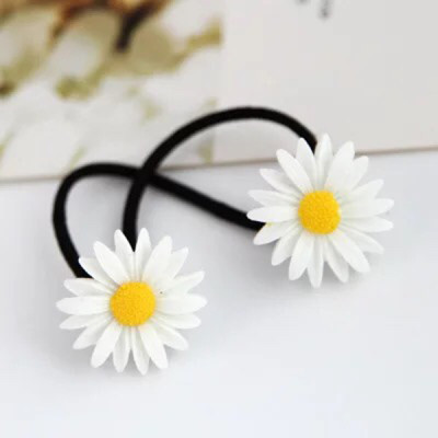 Combo 5 Dây Chun Cặp Tóc Hoa Cúc Nhiều Mẫu