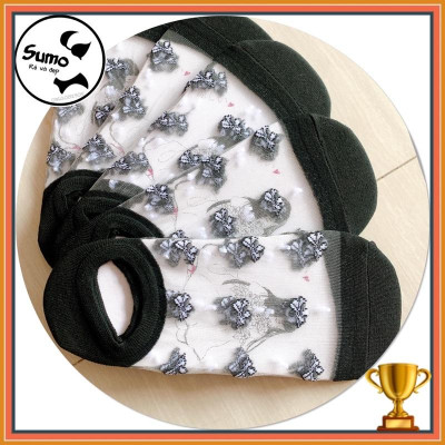 Tất/ vớ nữ kiểu ren công chúa - Tất hài ren kính, thoáng mát chân.