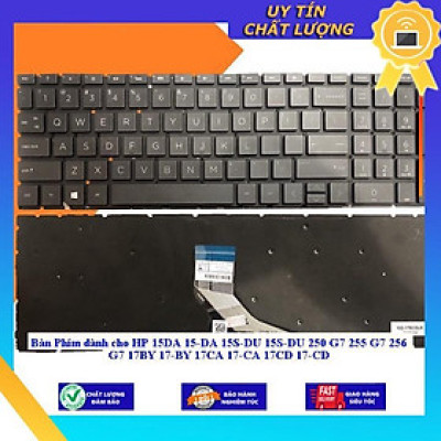 Bàn Phím dùng cho HP 15DA 15-DA 15S-DU 15S-DU 250 G7 255 G7 256 G7 17BY 17-BY 17CA 17-CA 17CD 17-CD - MÀU ĐỒNG - CÓ ĐÈN - Hàng Nhập Khẩu New Seal