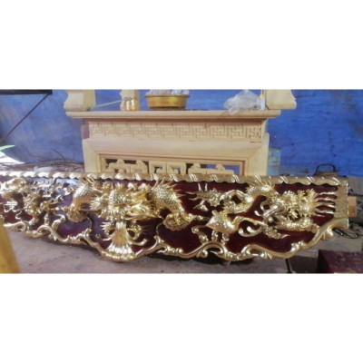 bộ sập thờ gỗ mít chân 18 kèm bàn con