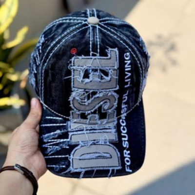 Nón kết, mũ lưỡi trai Diesel vải jeans form chuẩn siêu đẹp (Ảnh thật)