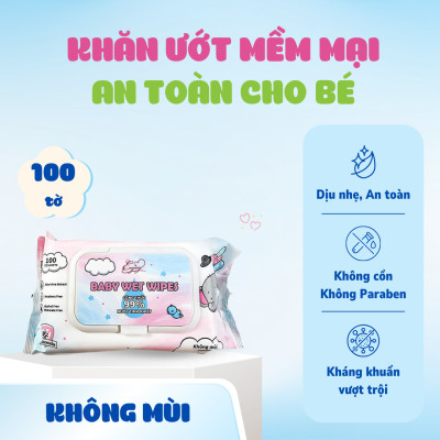 [MUA 2 TẶNG 1] COMBO 2 Khăn ướt ENJOY 100 tờ không mùi mềm mịn, dưỡng ẩm, tiện dụng an toàn cho bé