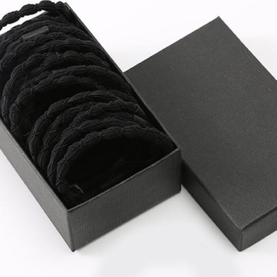 Sét 30 dây buộc tóc xoắn cao cấp xuất Nhật HD11 hộp giấy sang trọng