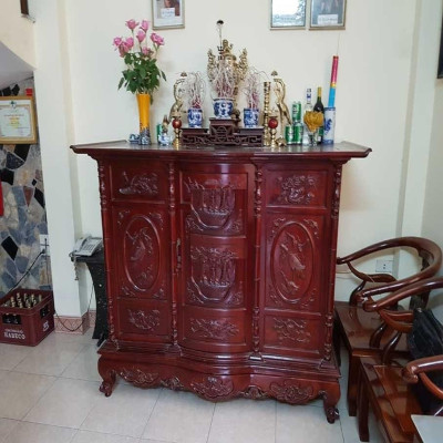 Tủ Thờ Tam Đa Gỗ Gụ