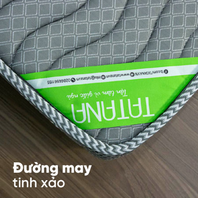 Nệm Cao Su Tổng Hợp Vải Gấm Lạnh Tatana Dạng Gấp 3, Nâng Đỡ Cơ Thể, Xếp Gọn Tiện Lợi, Bảo Hành 10 Năm