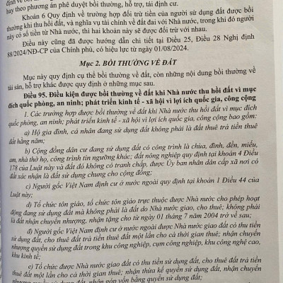 Bình Luận Khoa Học Luật Đất Đai 2024