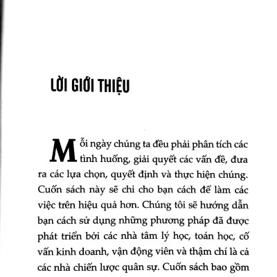 Tập Trung Tâm Trí, Suy Nghĩ Thông Minh, Quyết Định Sáng Suốt