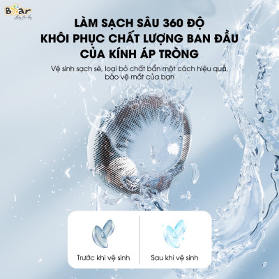 Máy làm sạch sóng âm Bear SB-MR038 380ml (20W) - Hàng chính hãng